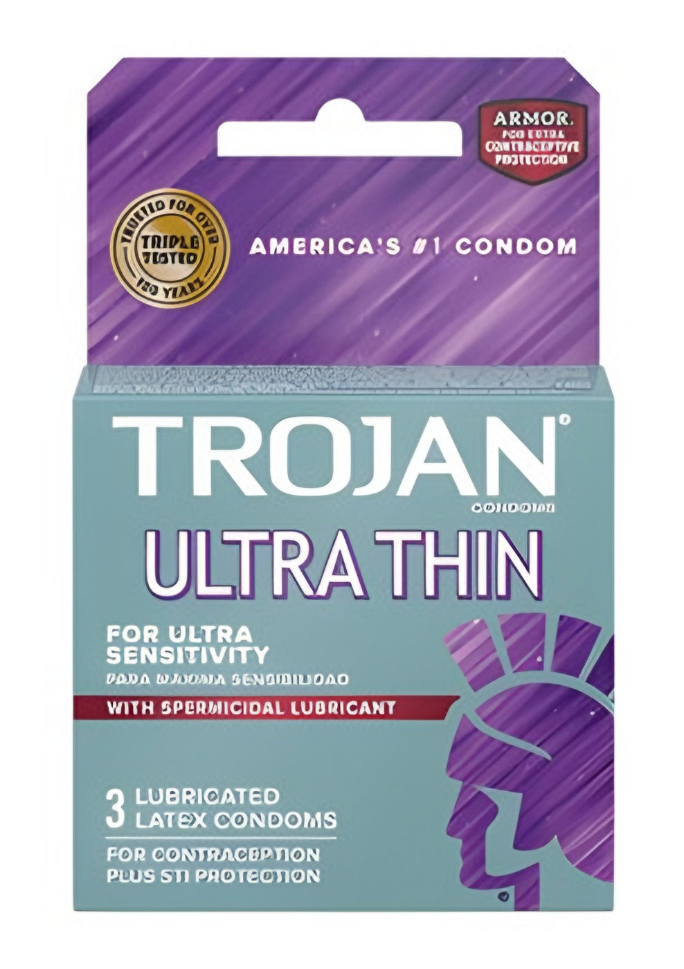 Trojan Spermicidal Ultra Thin 3Pk