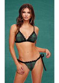 SCHOOLGIRL BRA & OPEN BACK PANTY SET