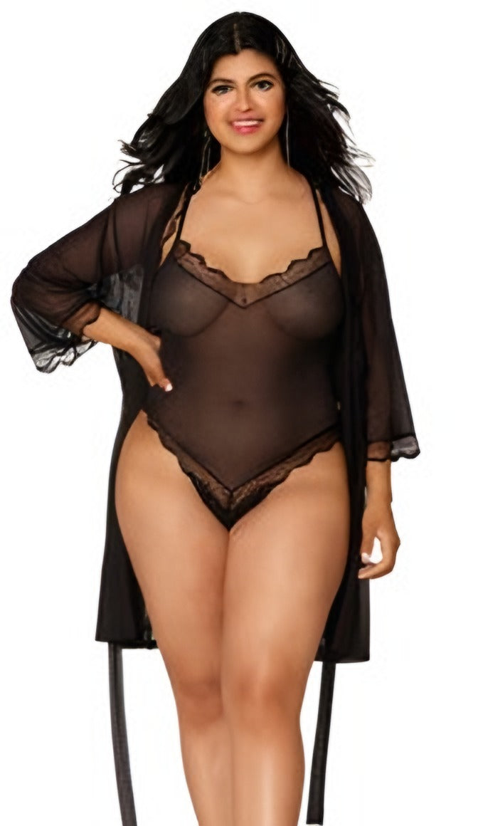 Robe/Teddy Blk Plus