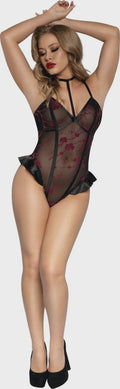 FLOCKED MESH TEDDY