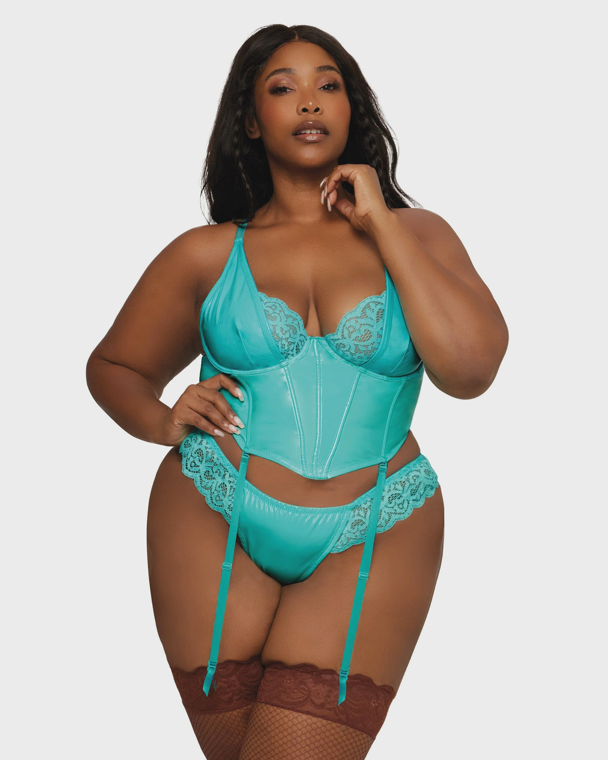 BUSTIER & GSTRING OCEAN PLUS