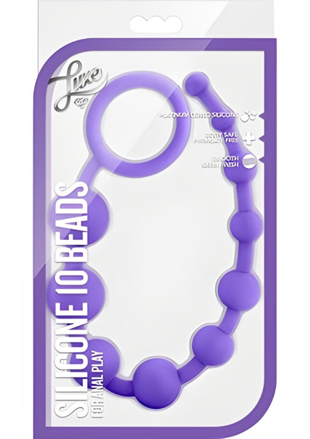 Luxe Silicone 10 Anal Beads