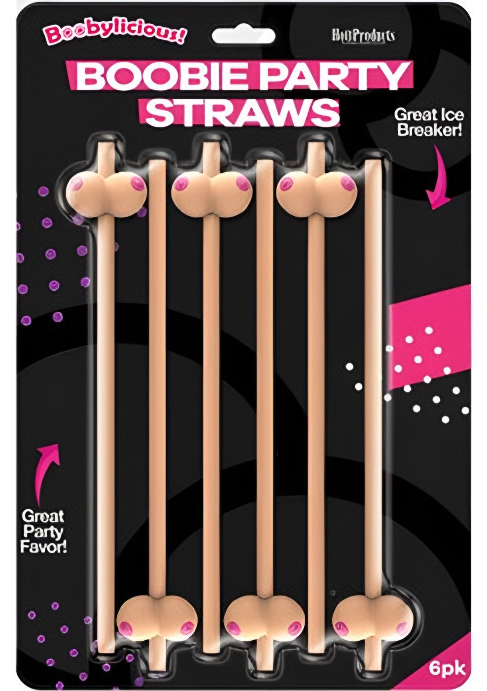 Boobie Straws 6 Pack
