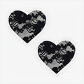 NEVA NUDE PASTY HEART LACE BLACK