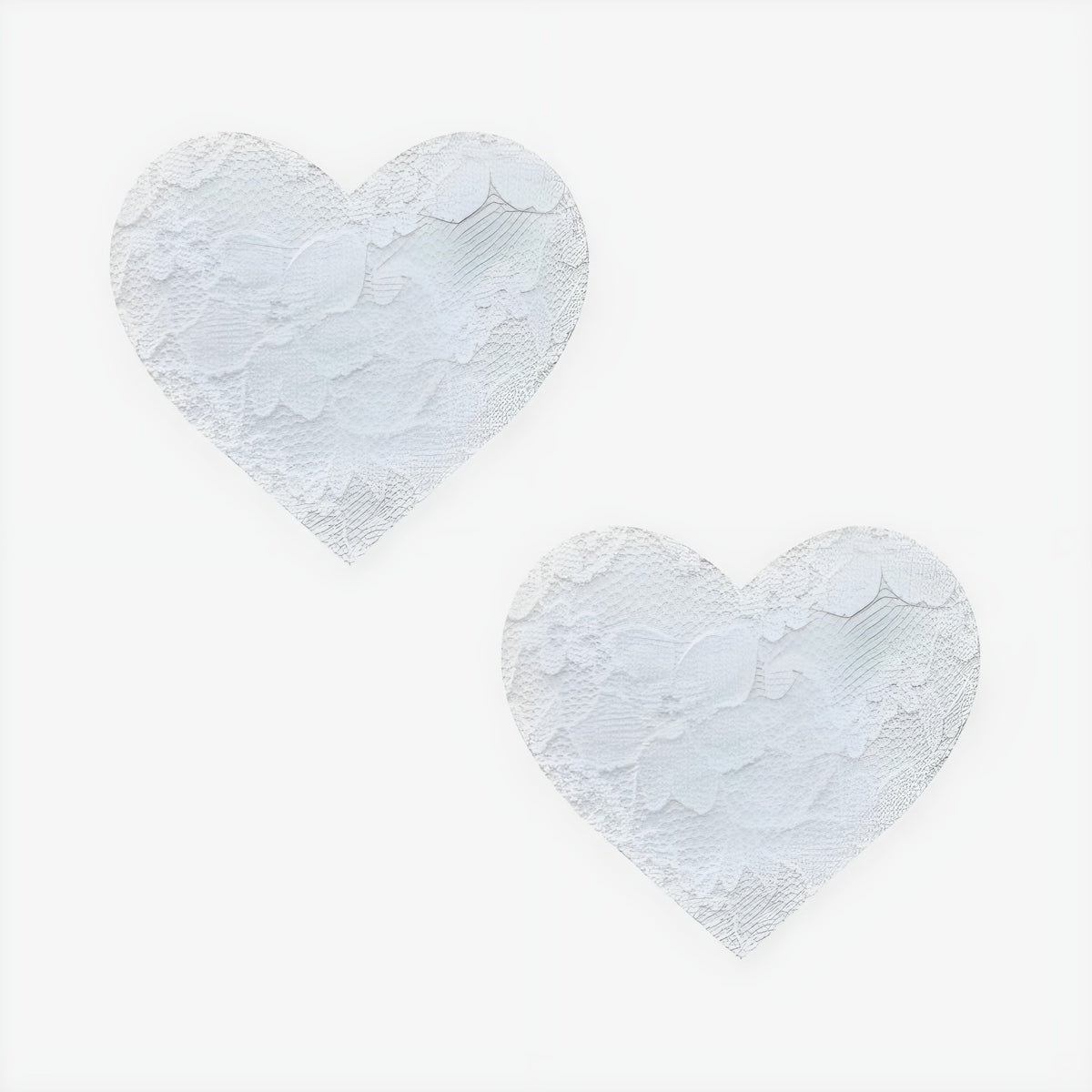 NEVA NUDE PASTY HEART LACE WHITE