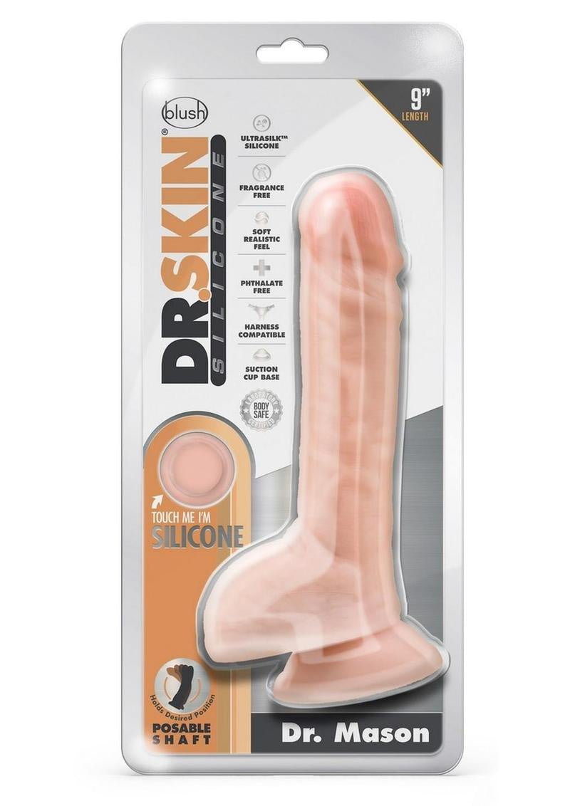 DR SKIN MASON 9" DILDO W/BALLS