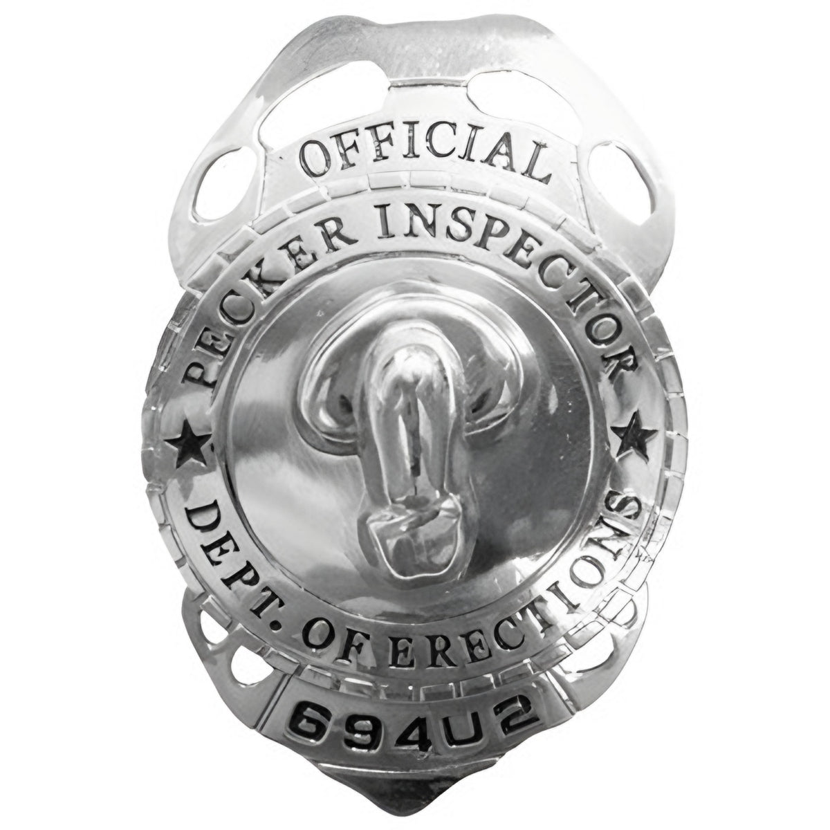 Bachelorette Pecker Inspector Badge