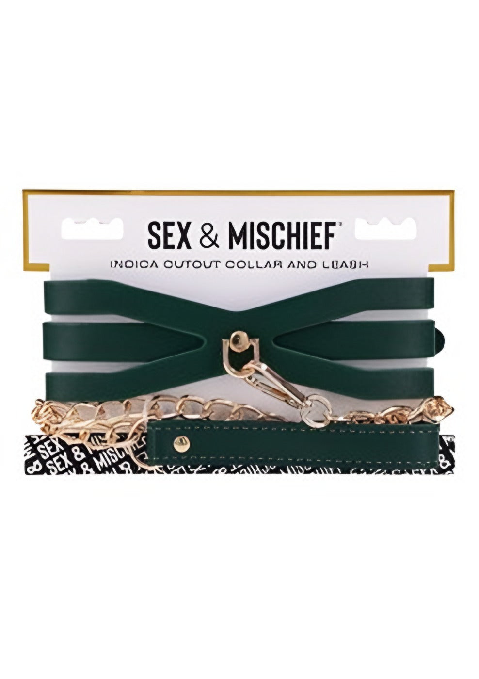 Ss S&M Indica Cutout Collar/Leash