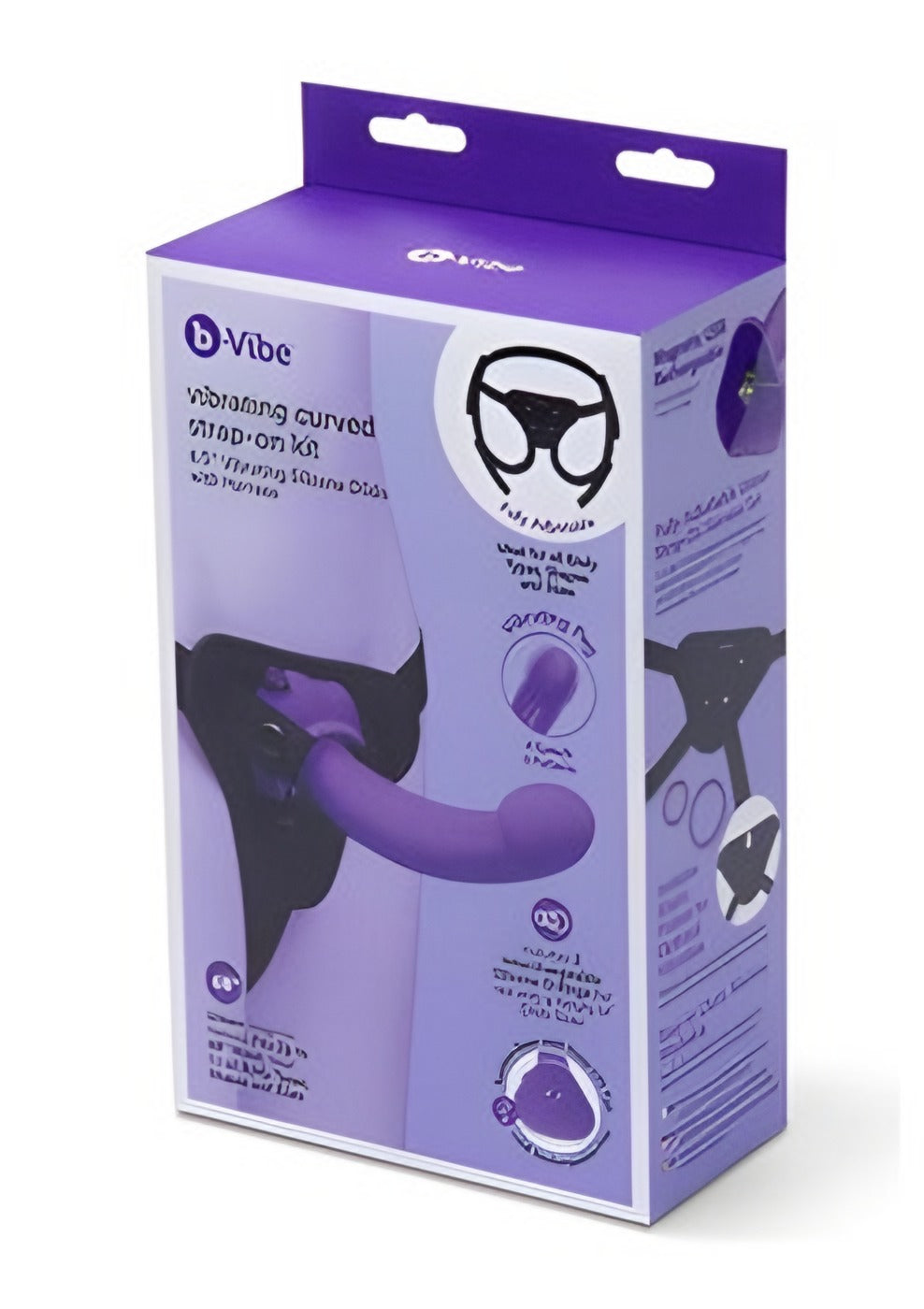 Bvibe Vibrating Curved Strap On Kit