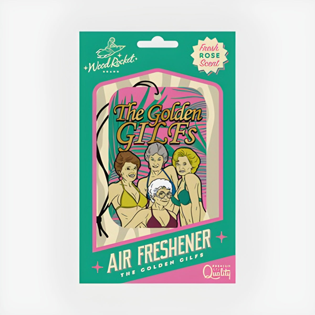 Wood Rocket Air Freshner Golden Gilfs