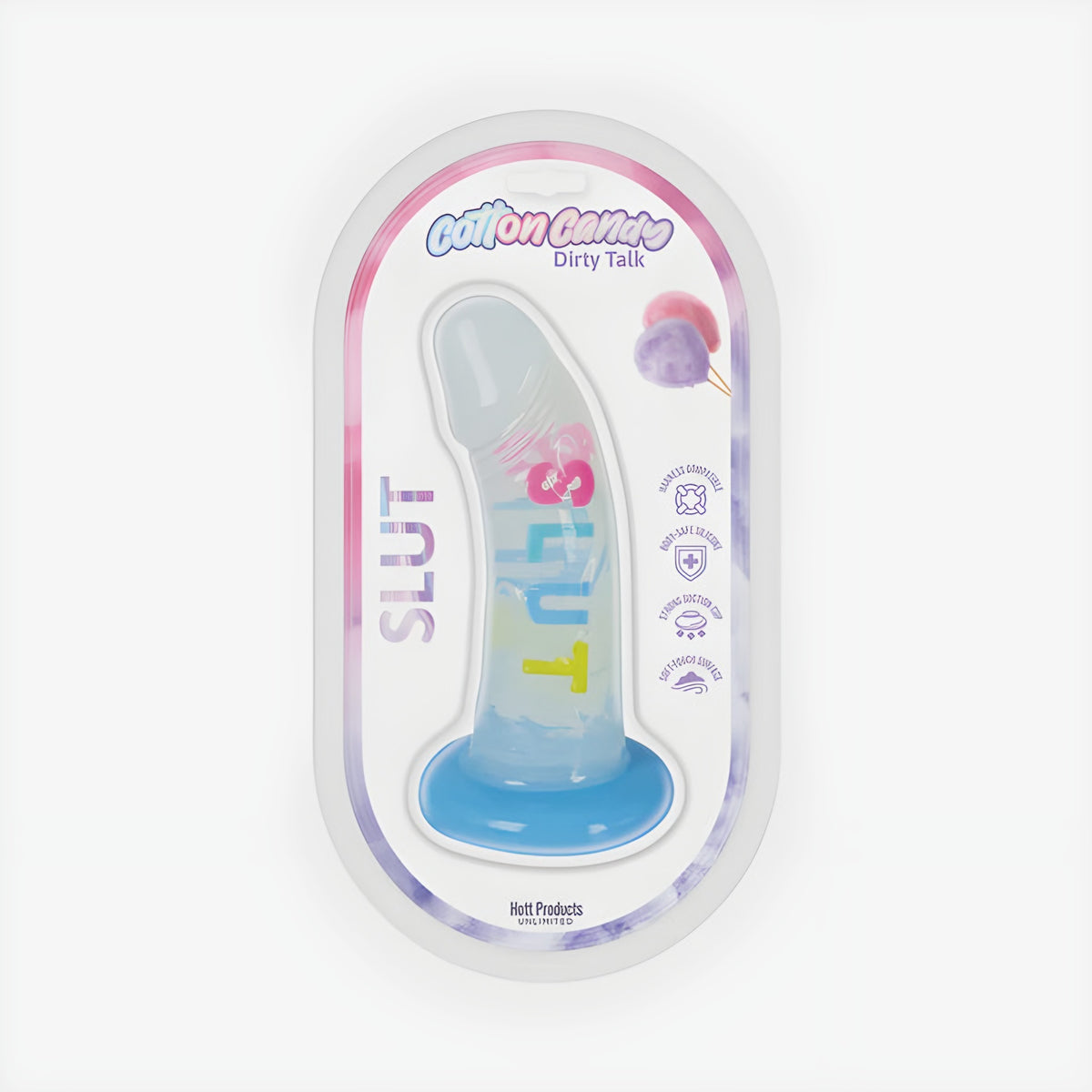 COTTON CANDY SLUT 6IN DILDO