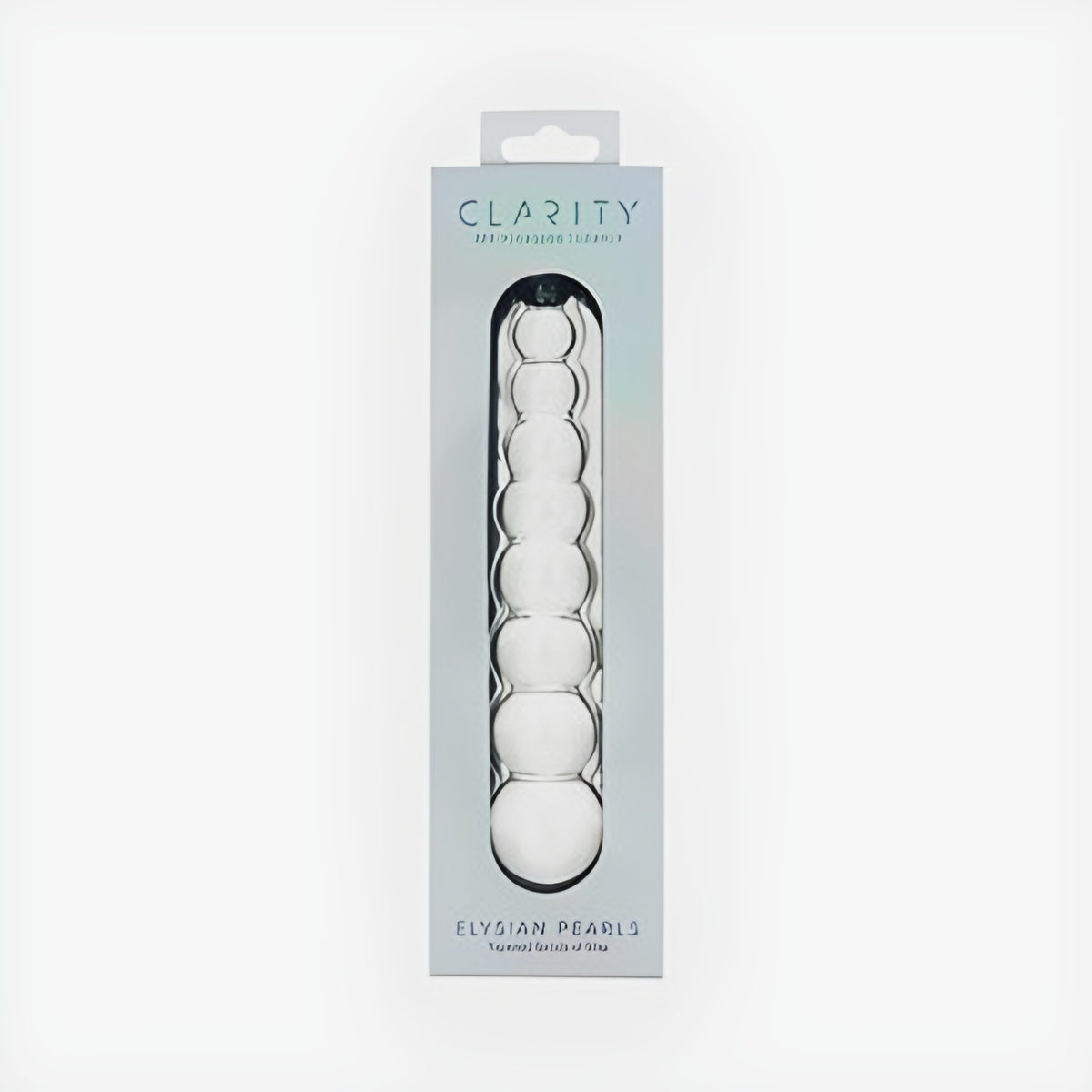 Clarity Elysian Pearls Glass Dildo