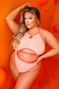 JUST PEACHY 2PC SET NUDE PLUS