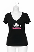 BADD KITTY BIKER TEE BLK
