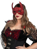 RHINESTONE DEVIL MASK