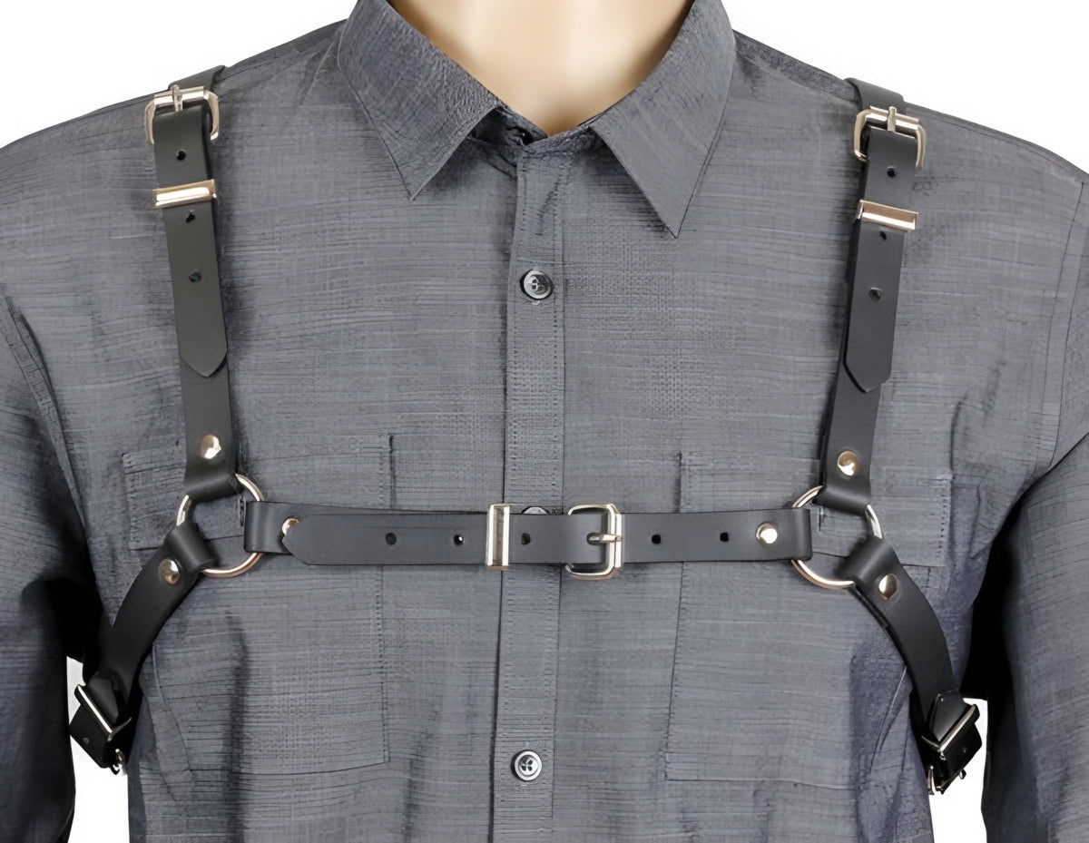 SKINNY GENUINE COWHIDE HARNESS