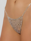 Chainmail Rhinestone Thong