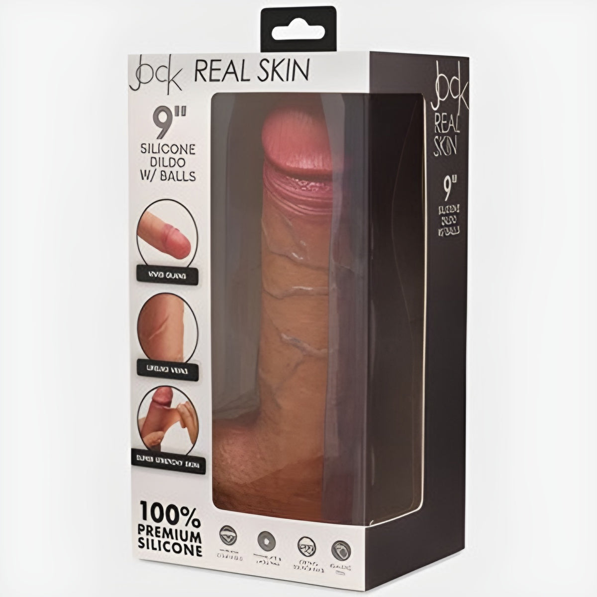 Jock Real Skin 9" Dildo W/ Balls