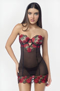 Rose Corset Back Chemise
