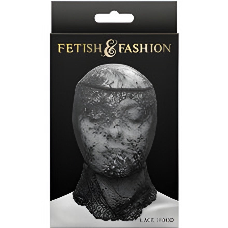 FETISH FASHION LACE HOOD BLK