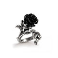 WILD BLACK ROSE RING