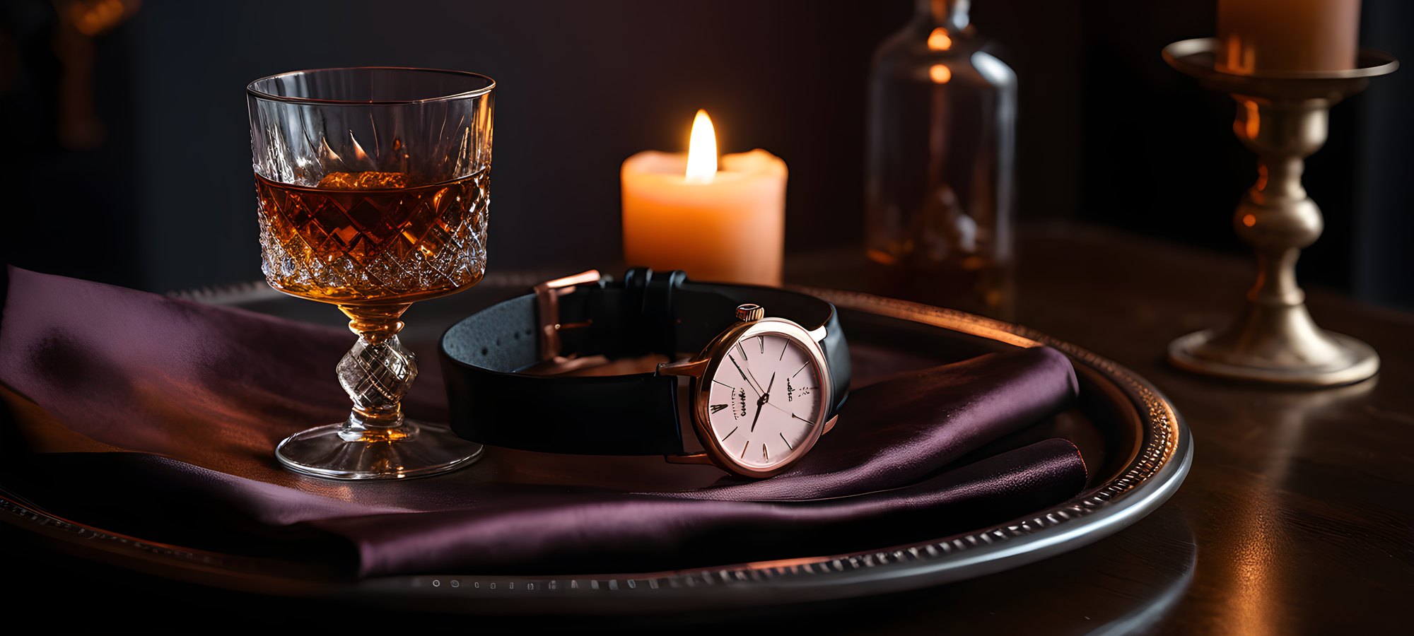 Men's pleasure guide: charcoal satin, amber candlelight and a whisky glass