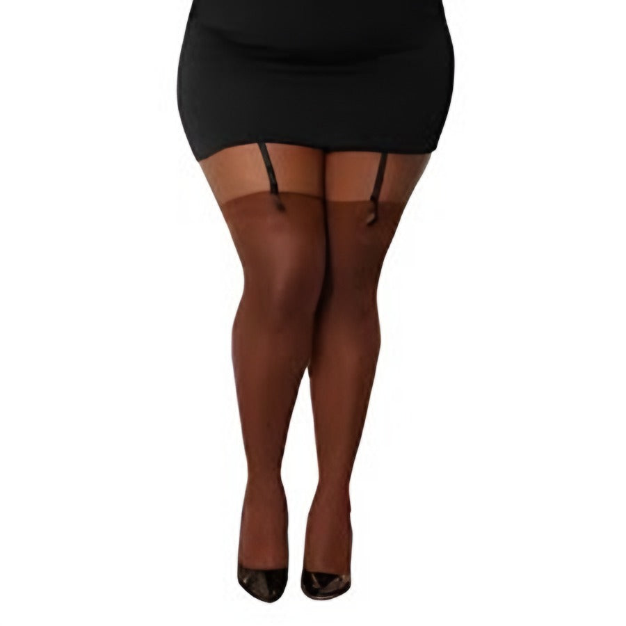 Dg 0007X Backseam Sheer Thigh Highs
