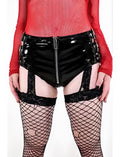 Fetish Buckled Vinyl Shorts