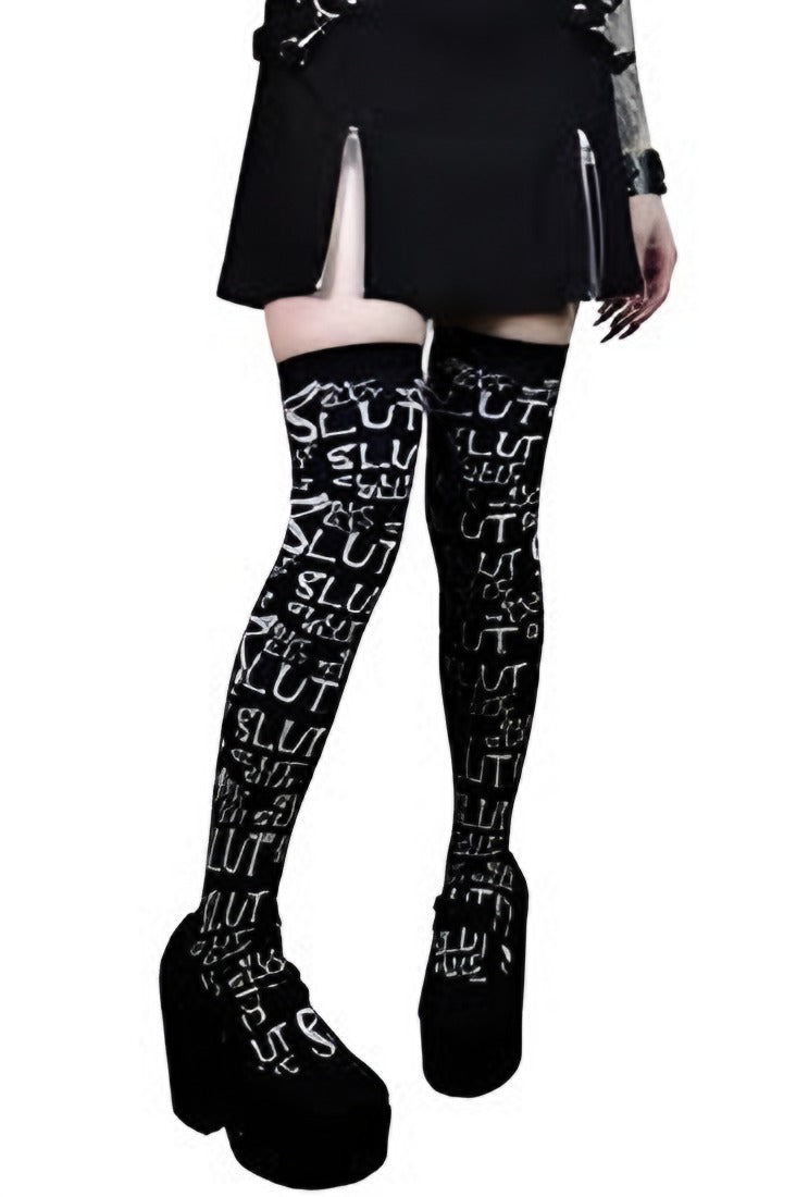 THIGH HIGH SLUT SOCKS