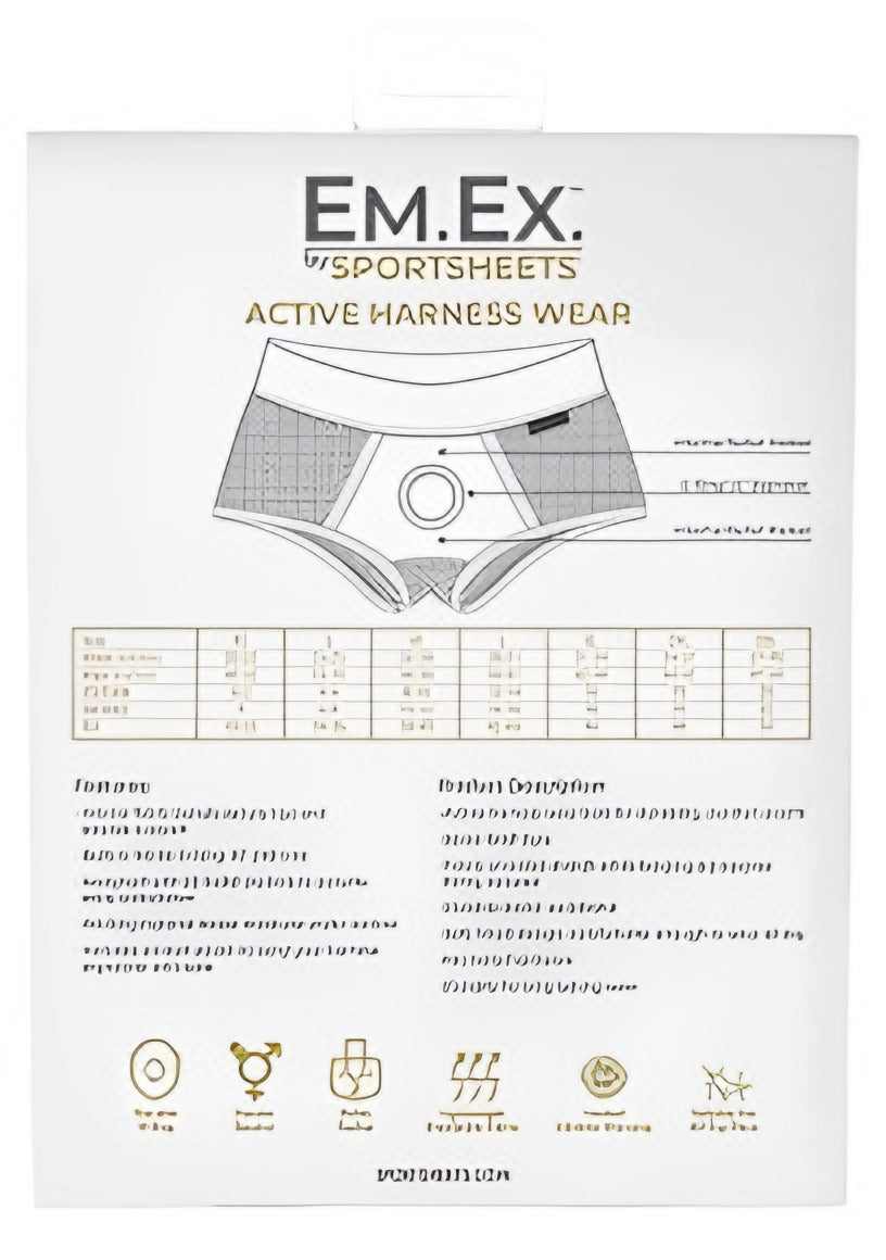 SPORTSHEETS EM EX FIT FISHNET HARNESS