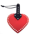 ROUGE LEATHER PADDLE HEART