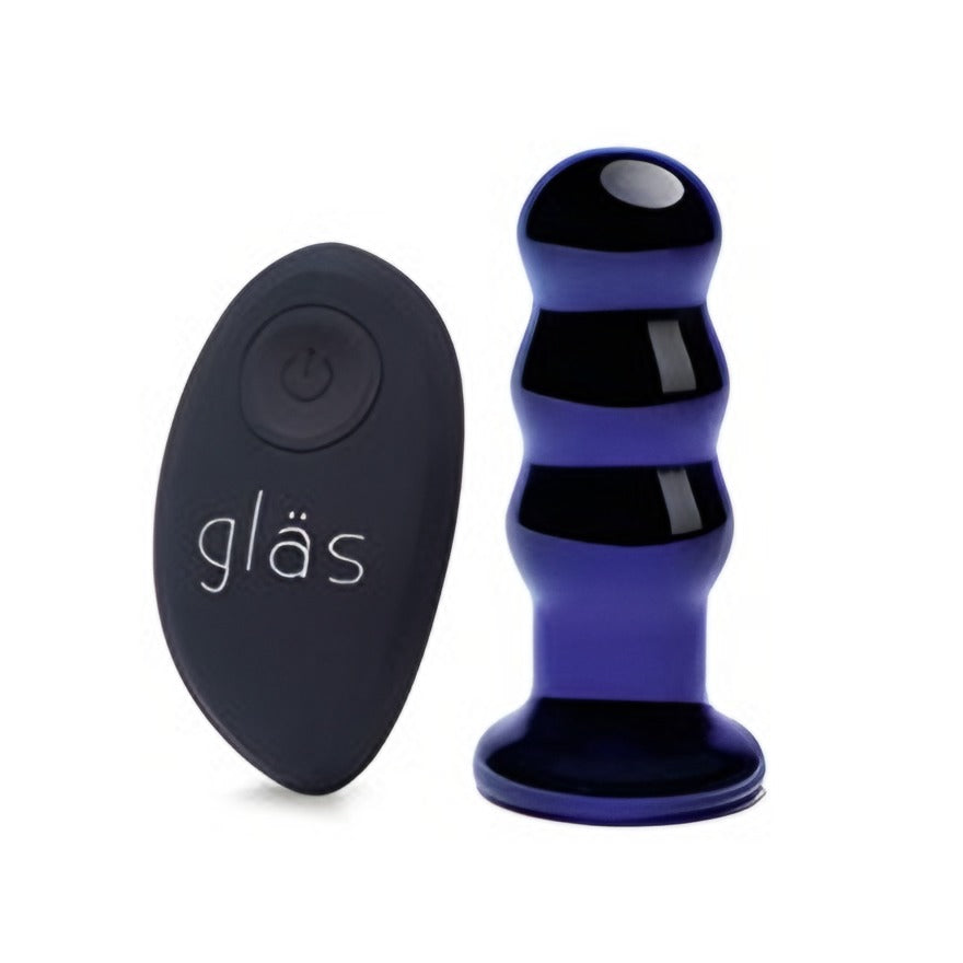 Glas Rech Rc 3.5In Beaded Plug Blue