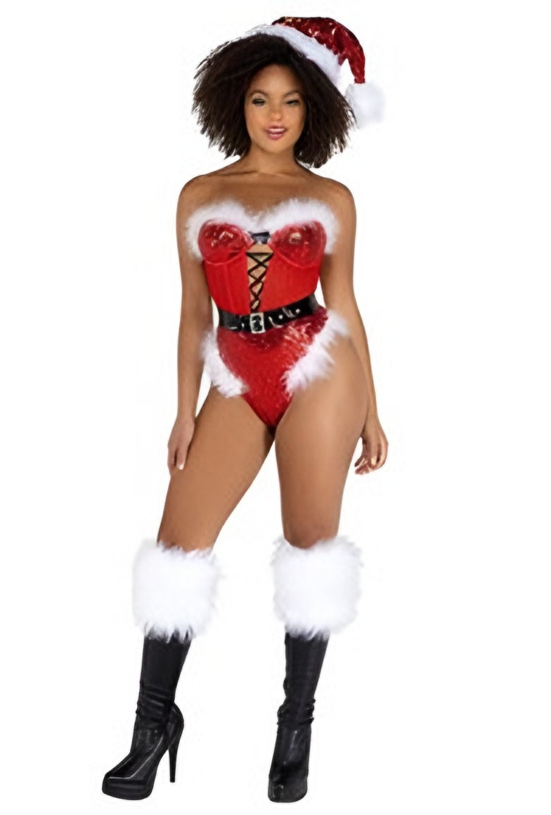 Santa Lace Up Romper