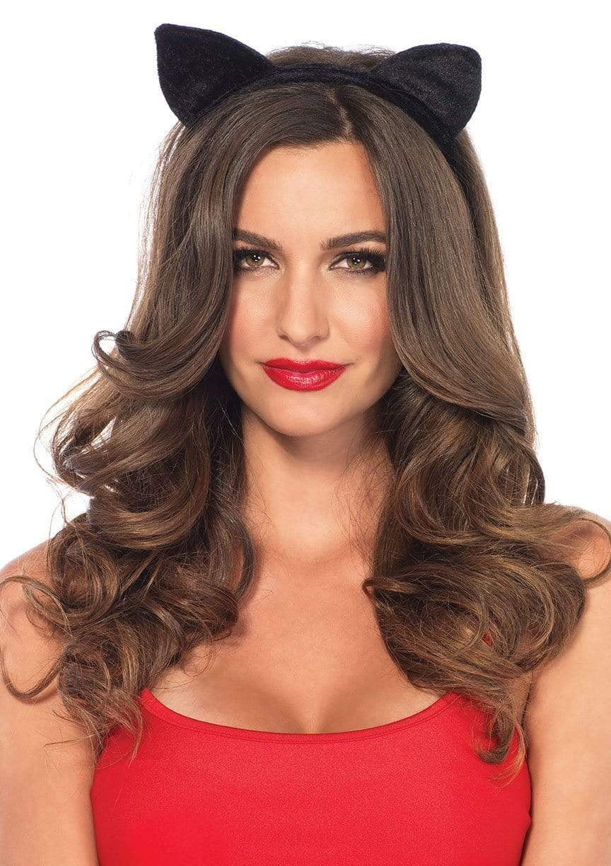 VELVET BLACK CAT EARS