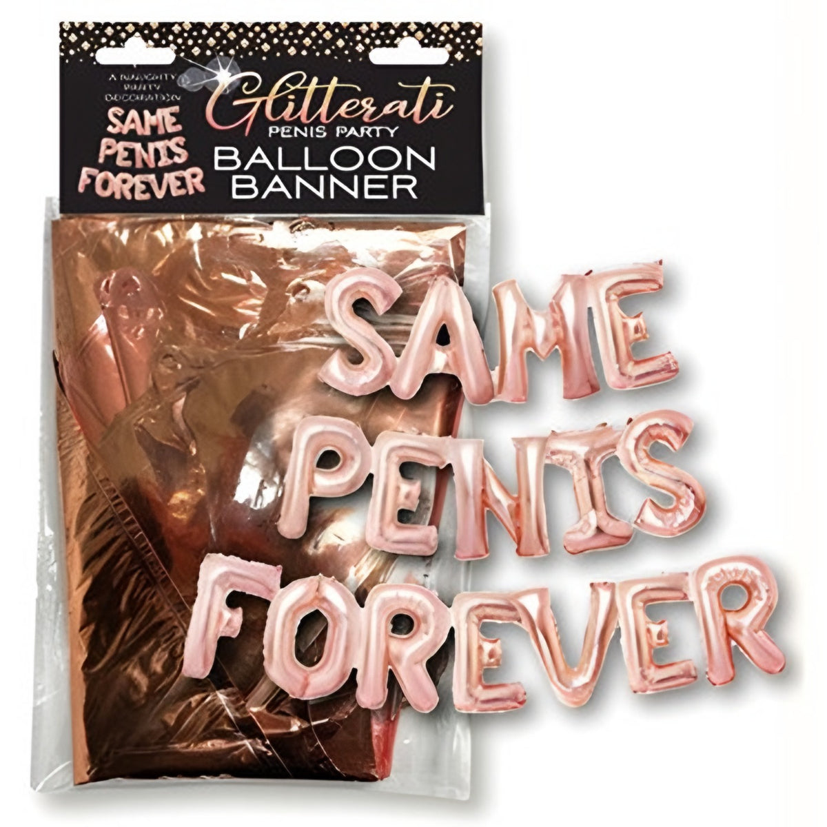 Glitterati Penis Balloon Topper