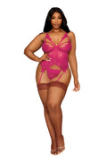 BEET BUSTIER & GSTRING DMD PLUS