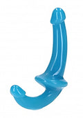 STRAPLESS STRAP ON GITD BLUE 6"