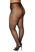 FISHNET RHINESTONE PANTYHOSE PLUS