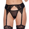 LACE & SATIN GARTER BELT