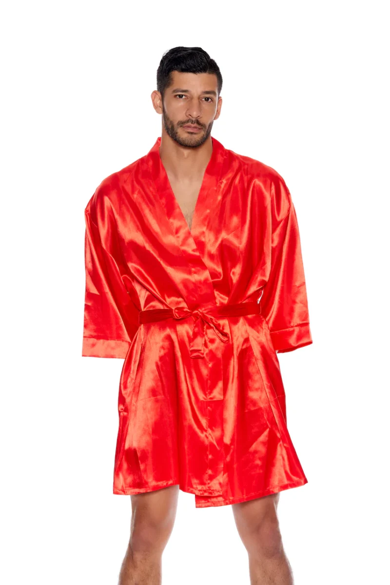 SATIN ROBE BLACK - Image 8