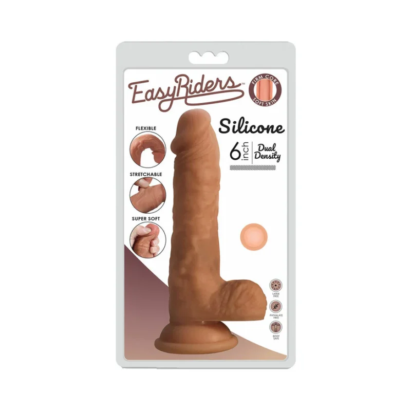 EASY RIDERS 6IN W/BALLS SILICONE LIGHT