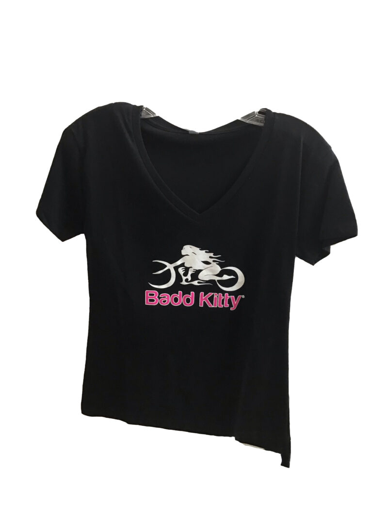 BADD KITTY BIKER TEE BLK