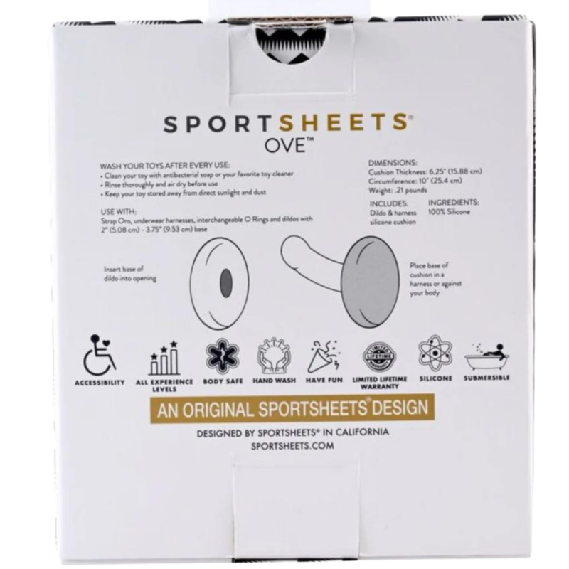 SPORTSHEETS OVE HARNESS CUSHION PINK - Image 5