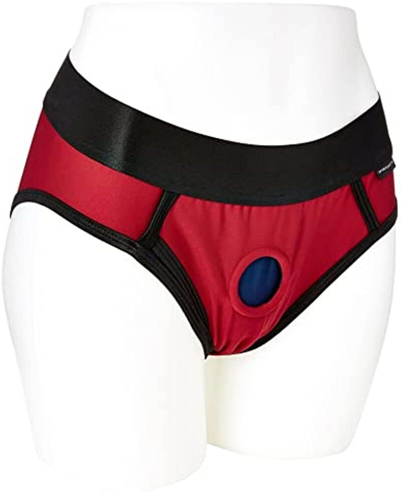 SPORTSHEETS EM EX CONTOUR HARNESS RED - Image 3